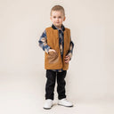Nano Boys Black Quilted Reversible Vest