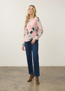 FDJ Ladies De Winter Long Sleeve Printed Sweater