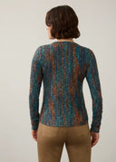 FDJ Ladies Kingston Long Sleeve V-Neck Top