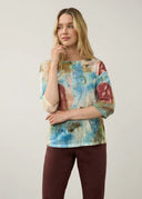 FDJ Ladies Ophelia Drop Shoulder 3/4 Sleeve Top