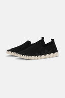 Isle Jacobsen Mens Black Tulip Flats Shoes