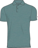 Oakley Mens Pacific/Cement Heather Aero Hydrolix Polo