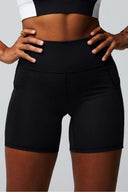 Fabletics Ladies Oasis High Waisted Black 6" Short