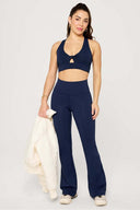 Fabletics Ladies Oasis Twist Deep Navy Sports Bra