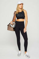 Fabletics Ladies On-The-Go High Waisted Black Legging
