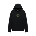 Fox Men's Fox Head Fleece Pullover Black/Green Hoodie