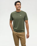 Ten Tree Mens Deep OIive/Sunray Woodblock Ten Tshirt