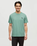 Ten Tree Men's Boreal Wildlife Jade/Boreal Wolf Tshirt