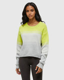 Ten Tree Ladie Chartreuse Heather/Fade Kessler Sweater