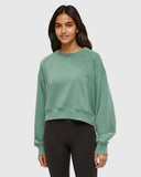 Ten Tree Ladies Bluffs Jade Cropped Crew
