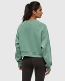 Ten Tree Ladies Bluffs Jade Cropped Crew