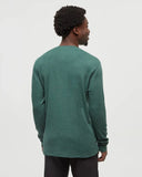Ten Tree Men's Freemont Forest Pine Heather Longsleeve Waffle Henley