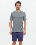 Ten Tree Mens Anchor Grey Heather Baker Tshirt
