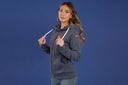 Wanakome Ladies Oxford Blue Hera Full Zip Hoodie