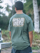 Hurley Charcoal Fern Skyline Slub SS Tshirt