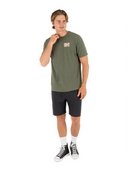Hurley Charcoal Fern Skyline Slub SS Tshirt