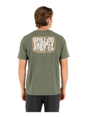 Hurley Charcoal Fern Skyline Slub SS Tshirt