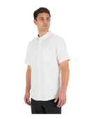 Hurley Men's Icon Stretch White Short Sleeve Shirt