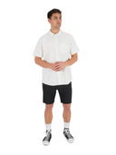 Hurley Men's Icon Stretch White Short Sleeve Shirt
