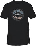 Hurley Mens Everday H20-Dri Leafy Split Black Tshirt
