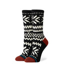Instance Ladies Black Flake Crew Socks