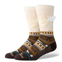 Instance Mens Dark Brown Christmas Vacation Have Some Eggnog Crew socks