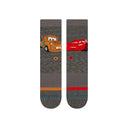 Instance Mens Dark Grey Pixar Kachow Crew Socks
