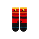 Instance Mens Red Pixar Incredibles Crew Socks