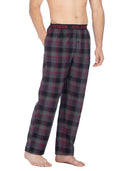 Joe Boxer Mens Black/Grey/Red Flannel Logo Elastic Pant