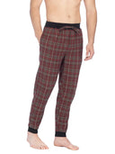 Joe Boxer Mens Burgundy Flannel Jogger