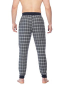 Joe Boxer Mens Grey Check Flannel Jogger