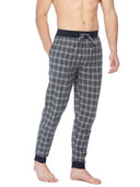 Joe Boxer Mens Grey Check Flannel Jogger