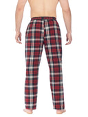 Joe Boxer Mens Red/Navy Flannel Logo Elastic Pant