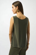 Joseph Ribkoff Ladies Avocado Silky Knit Scoop Neck Camisole
