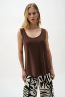Joseph Ribkoff Ladies Mahogany Silky Knit Scoop Neck Camisole