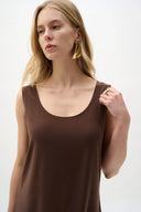 Joseph Ribkoff Ladies Mahogany Silky Knit Scoop Neck Camisole
