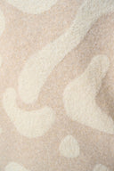 Joseph Ribkoff Ladies Oatmeal Melange/Gold Hooded Animal Print Sweater