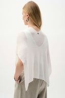 Joseph Ribkoff Ladies Vanilla Soft Knit Draped Pull-Through Cover-Up