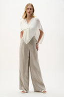 Joseph Ribkoff Ladies Vanilla Soft Knit Draped Pull-Through Cover-Up