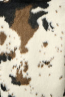 Joseph Ribkoff Ladies Winter White/Brown/Black Faux Fur Cow Print Coat