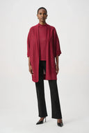 Jospeh Ribkoff Ladies Deep Cherry Embellished Sparkly Long Cardigan