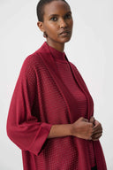 Jospeh Ribkoff Ladies Deep Cherry Embellished Sparkly Long Cardigan