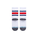 Instance Boys White/Blue Infiknit Boyd Crew Socks