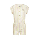 Koko Noko Girls Off White Stripe SS Romper