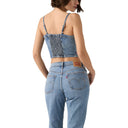 Levi Ladies Jadine Denim Cami Tank Twisted Stone Top