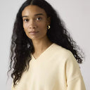 Levi Ladies Vintage V-neck Rutabaga Garmet Dye Sweatshirt