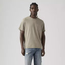 Levi Men's Essential Pocket Tee Garmet Dye Vintage Khaki/Grey