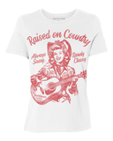 Northbound Supply Co Ladies Raised On Country White Tshirt