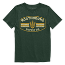 Northbound Supply Co Prairie Wheat Forrest Green Tshirt