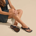 OluKai Ladies 'Ohana Black Black Sandal